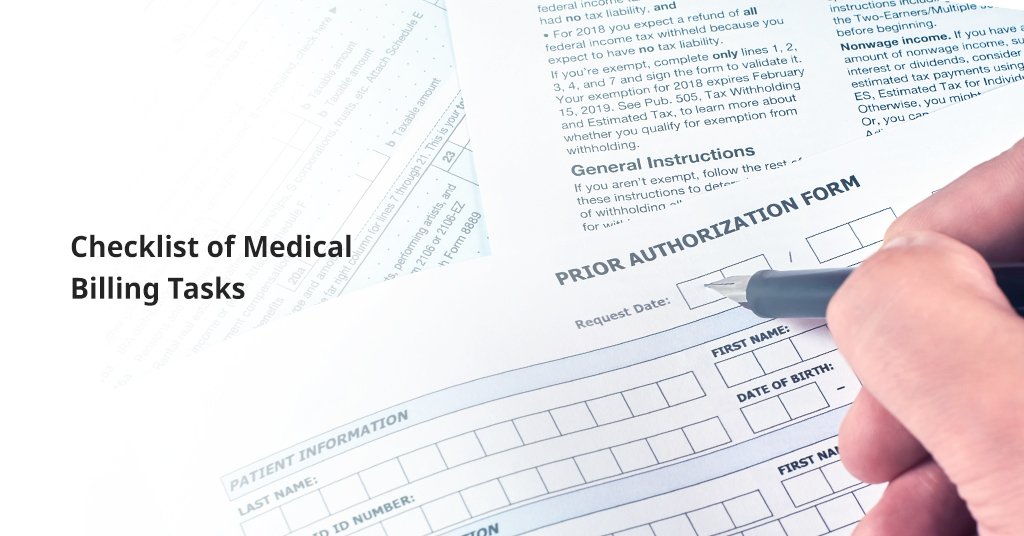 Checklist of medical billing process Infographics