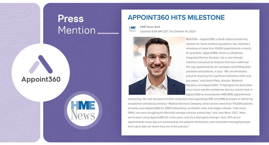 Appoint360 Featured in HME Business News